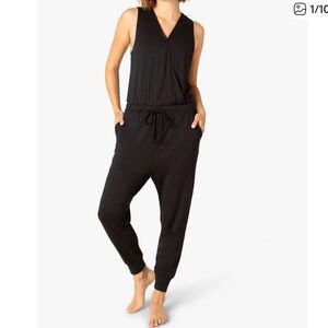 Beyond Yoga Black Sleeveless Jumpsuit
